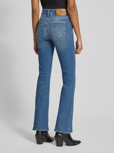 Calvin Klein Jeans Jeansy z poszerzaną nogawką o kroju skinny fit z 5 kieszeniami Jeansowy niebieski 5