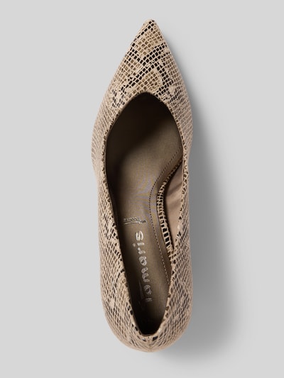 Tamaris Pumps met all-over motief Beige - 3