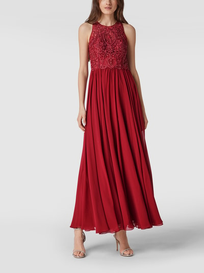 Laona Abendkleid mit Strassteinen Kirsche 1