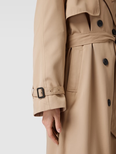 Only Trenchcoat met strikceintuur, model 'CHLOE' Zand - 3