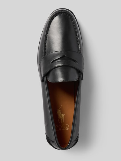 Polo Ralph Lauren Penny Loafer aus Leder mit Schaftbrücke Modell 'ALSTON' Black 3