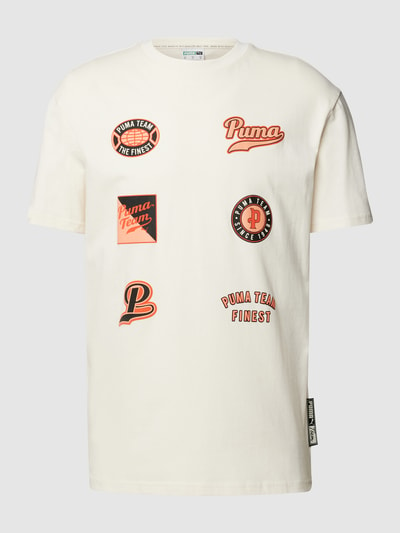 PUMA PERFORMANCE T-Shirt mit Label-Prints Sand 2