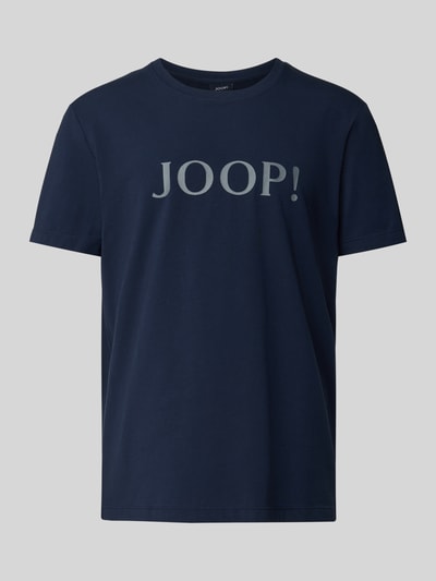 JOOP! Collection T-shirt met logoprint en ronde hals Marineblauw - 2