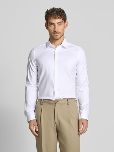 OLYMP Level Five Slim Fit Businesshemd aus Twillgewebe mit extra langem Arm Weiss 4