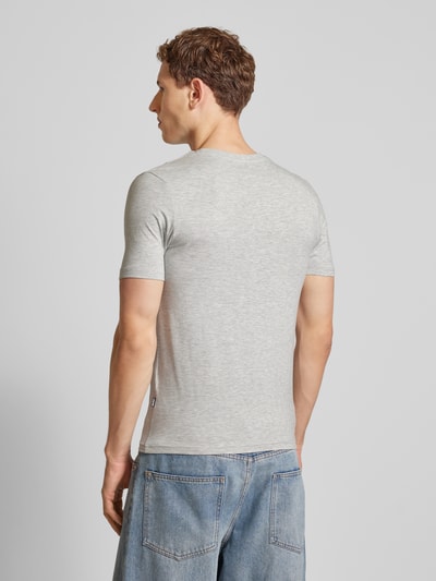 REVIEW Slim fit T-shirt met ronde hals Lichtgrijs gemêleerd - 5