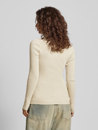 Calvin Klein Jeans Shirt met lange mouwen en col Beige - 5