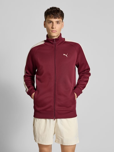 PUMA PERFORMANCE Bluza rozpinana ze stójką Bordowy 4