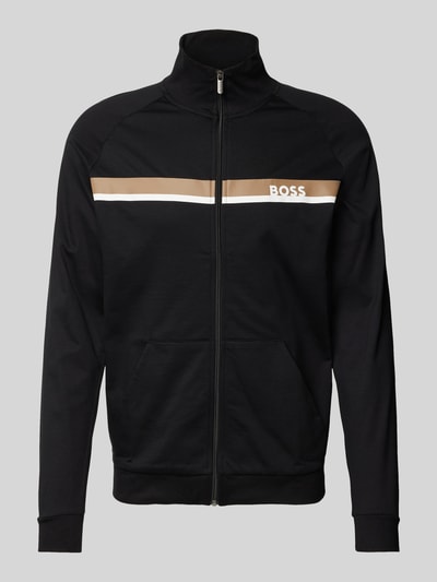 BOSS Sweatjacke mit Label-Print Black 2