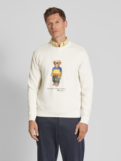Polo Ralph Lauren Sweatshirt mit Polo Bear Print Offwhite 4