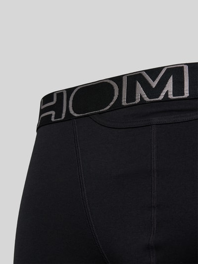 HOM Boxershort met elastische band met label in een set van 2 stuks Zwart - 2