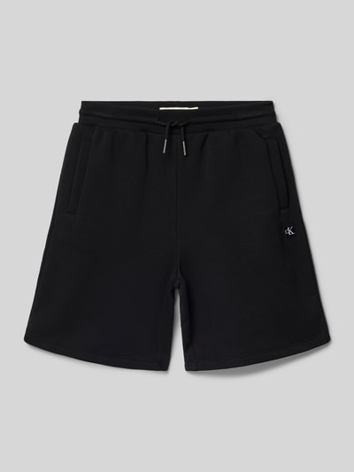 Calvin Klein Jeans Regular Fit Sweatshorts aus Baumwoll-Mix Black 1