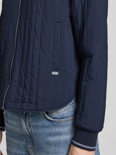 Scotch & Soda Jack met steekzakken opzij en labeldetail Marineblauw - 3