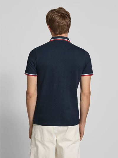 Jack & Jones Slim Fit Poloshirt mit Logo-Stitching Modell 'PAULOS' Marine 5
