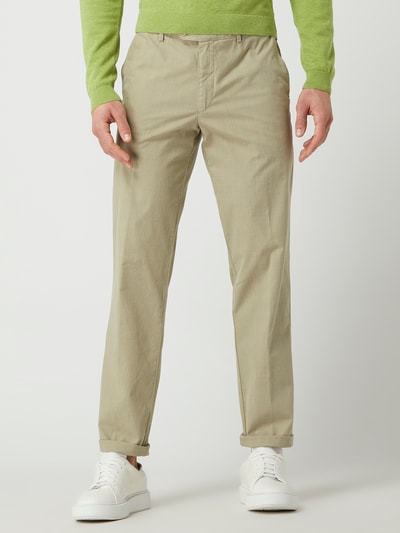 Meyer Modern Fit Chino mit Stretch-Anteil Modell 'Bonn' Hellgruen Melange 4