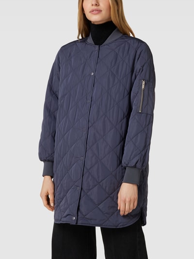 Vero Moda Outdoor Steppjacke mit Druckknopfleiste Modell 'MUNDINA' Dunkelblau 4