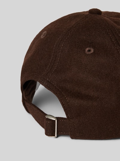 Wood Wood Basecap mit Label-Detail Schoko 3