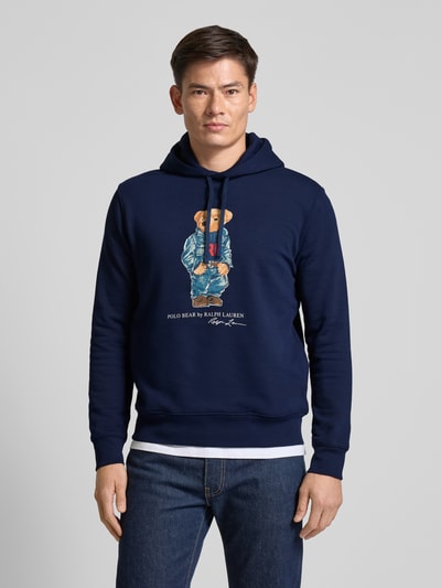 Polo Ralph Lauren Hoodie mit Label-Print Marine 4