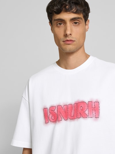 ISNURH T-Shirt aus reiner Baumwolle Weiss 3