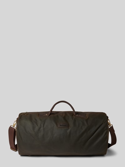 Barbour Torba typu duffle bag z naszywką z logo Oliwkowy 2