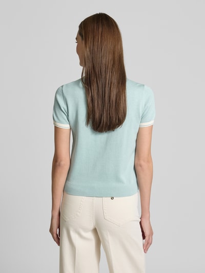 Lauren Ralph Lauren T-Shirt in Strick-Optik Bleu 5