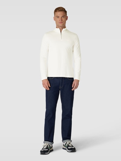 CK Calvin Klein Shirt met lange mouwen en opstaande kraag Offwhite - 1