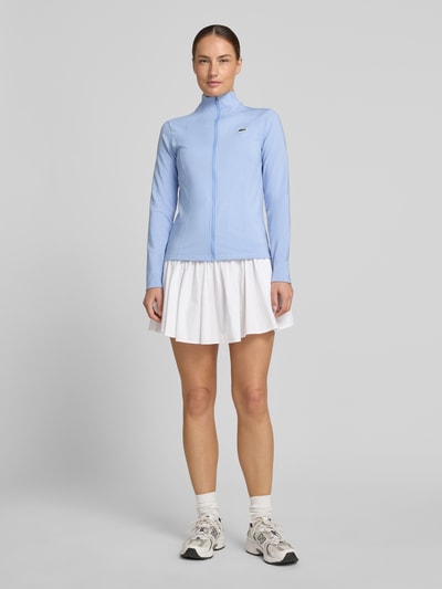 Lacoste Sport slim fit trainingsjack met logopatch Rookblauw - 1
