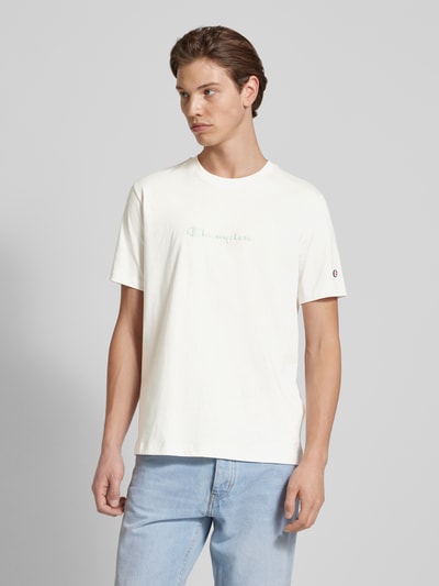 CHAMPION Oversized T-shirt met labelprint Offwhite - 4