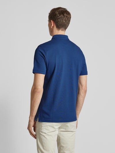 Brax Regular fit poloshirt met labelprint, model 'Pete' Blauw - 5