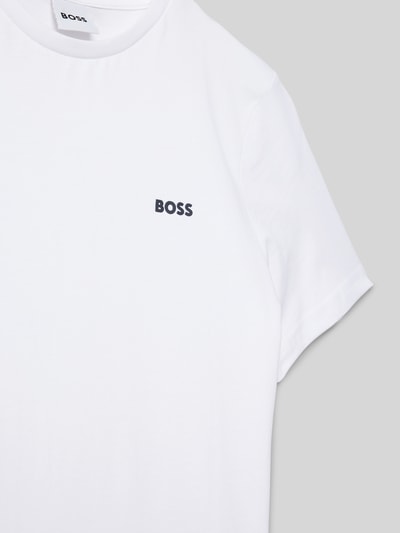 Boss T-shirt z okrągłym dekoltem Biały 2