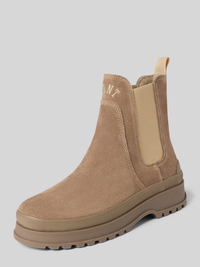 GANT Chelsea Boots aus Leder-Mix Modell 'Wintly' Beige 1