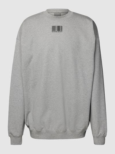 VTMNTS Oversized Sweatshirt mit Label-Prints TUERKIS 2