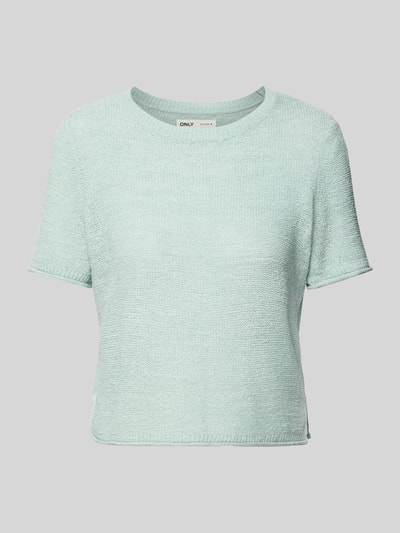 Only Regular fit pullover met ronde hals, model 'SUNNY' Rietgroen - 2