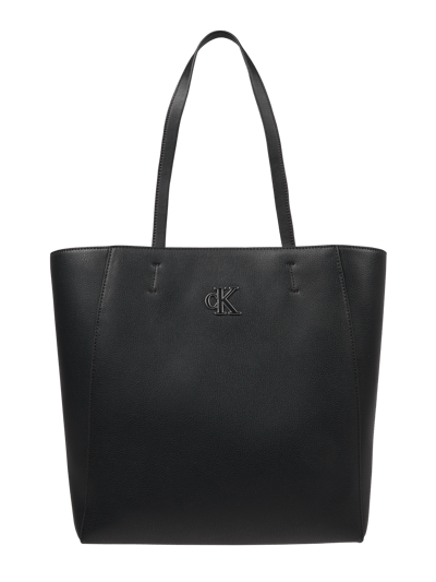 Calvin Klein Jeans Torba shopper z materiału skóropodobnego   Czarny 2