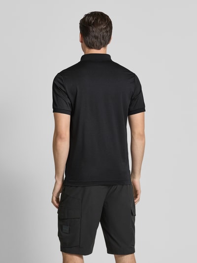 LUHTA Regular Fit Poloshirt mit Label-Print Modell 'KIVILAHTI' Black 5