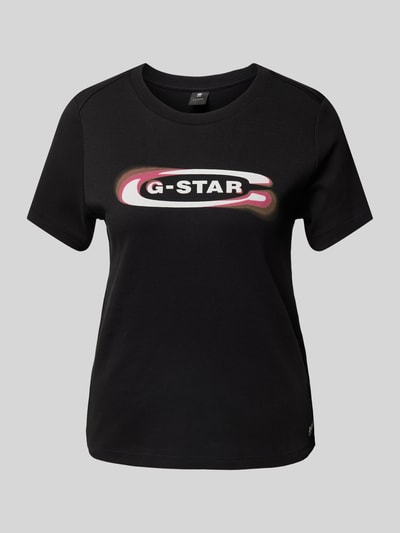 G-Star Raw T-shirt z okrągłym dekoltem model ‘Old skool’ Czarny 2