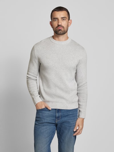 Jack & Jones Premium Strickpullover mit Rundhalsausschnitt Modell 'BLAMILANO' Hellgrau 4