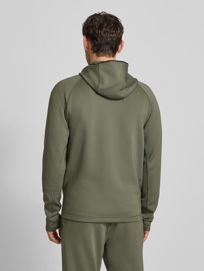 BOSS Green Regular Fit Trainingsjacke aus schnell trocknendem Gewebe Modell 'SICON ACTIVE' Oliv 5