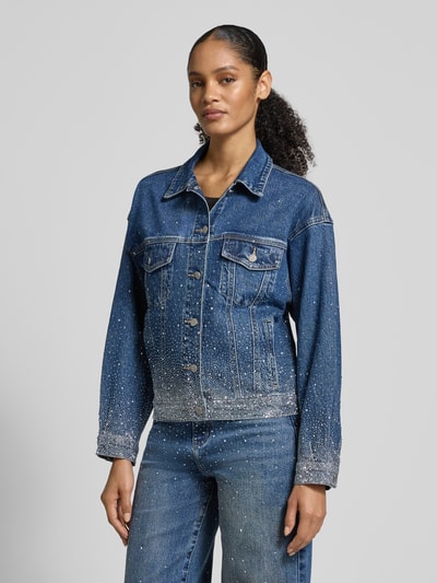 miss goodlife Jeansjacke mit Ziersteinbesatz Jeansblau 4