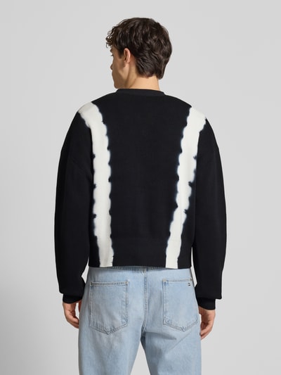 Weekday Gebreid jack met V-hals, model 'Konrad' Lichtblauw - 5