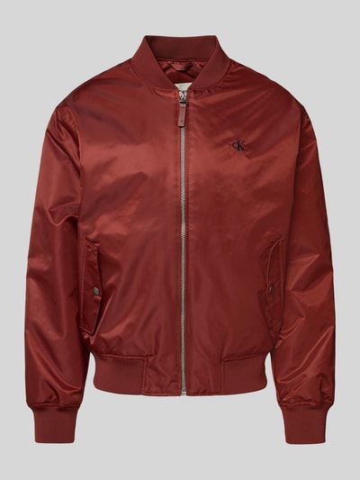 Calvin Klein Jeans Bomberjacke mit Label-Stitching Rot 2