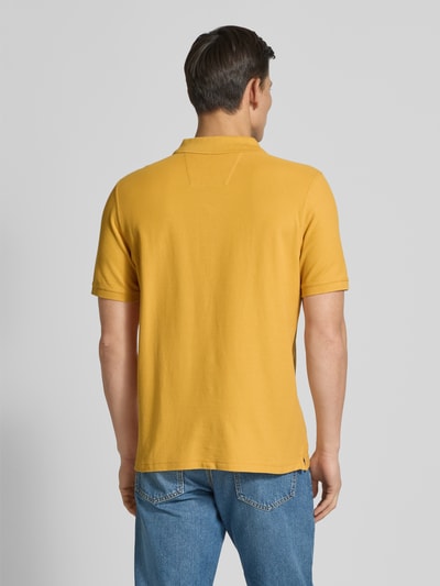 Fynch-Hatton Regular Fit Poloshirt mit Logo-Stitching GELB 5