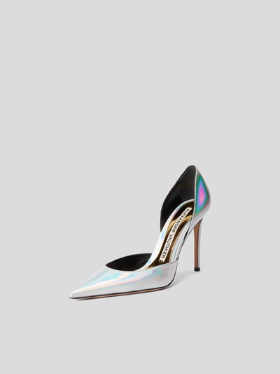 Alexandre Vauthier Pumps in schimmernder Optik Silber 2