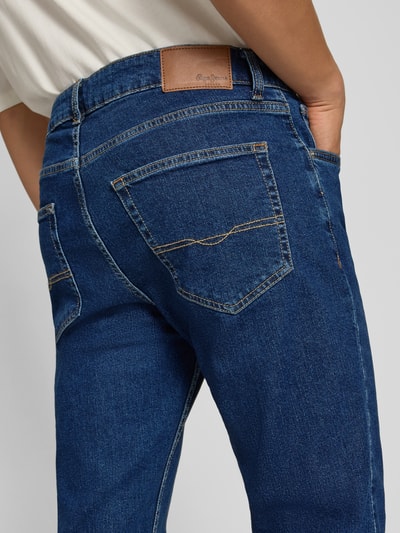 Pepe Jeans Straight Fit Jeans aus Baumwoll-Mix Modell 'CASH' Dunkelblau 3
