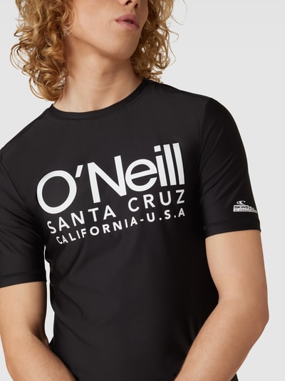 ONeill T-shirt met labelprint, model 'CALI' Zwart - 3