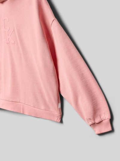 Calvin Klein Jeans Regular Fit Hoodie aus reiner Baumwolle Rosa 2
