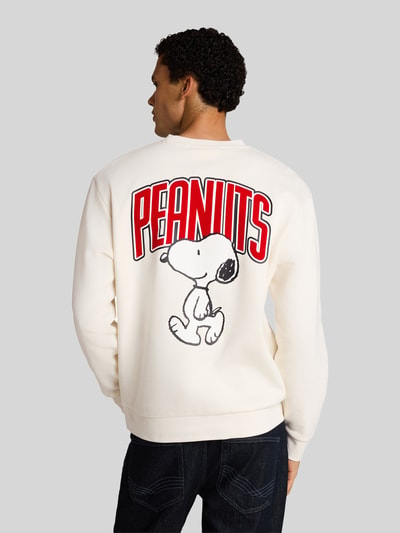 Tom Tailor Denim Relaxed Fit Sweatshirt aus Baumwoll-Mix mit Peanuts-Print Offwhite 5