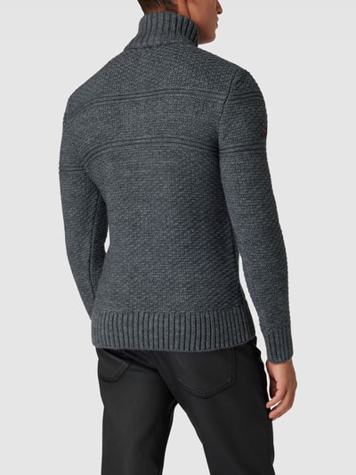 Superdry Gebreide pullover met kabelpatroon Donkergrijs - 5