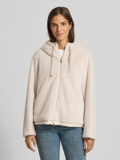 WHITE LABEL Jack met imitatiebont Ecru - 4