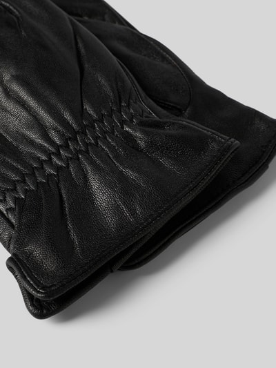 EEM Rękawiczki ze skóry model ‘NAPPA GLOVE’ Czarny 2