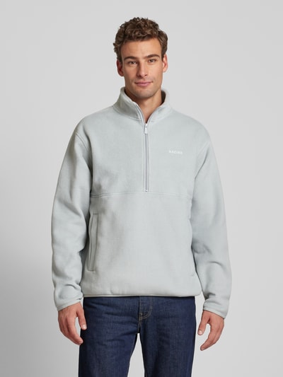 Mazine Sweatshirt met opstaande kraag Lichtblauw - 4